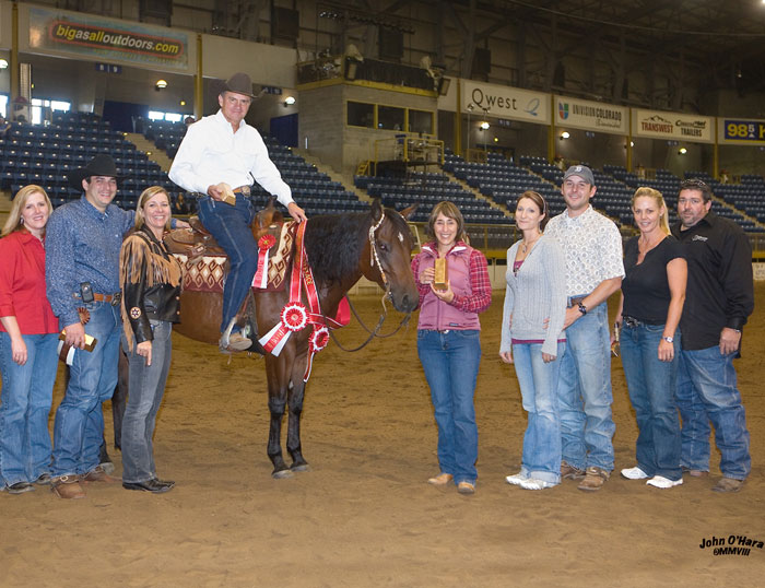 Custom Nifty Nic - 2008 International Reining – Loot for Grass Roots Non Pro – Reserve Champion 